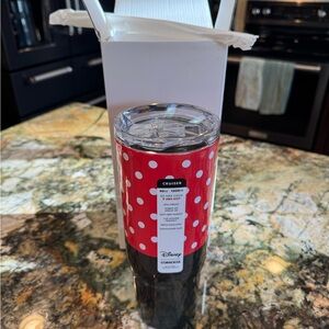 Corkcicle Minnie Red and White Polka Dot Tumbler